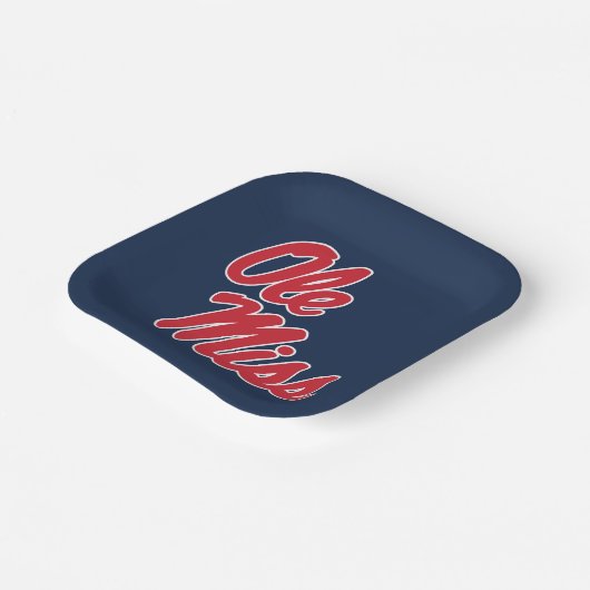 ミシシッピ大学 | Oleスクリプ恋しく思ト ペーパープレート (傾斜あり)