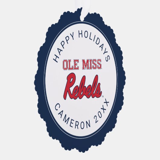 ミシシッピ大学 | Ole反恋しく思反 オーナメントカード (右)