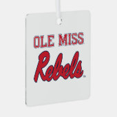 ミシシッピ大学 | Ole反恋しく思反 メタルオーナメント (正面右)