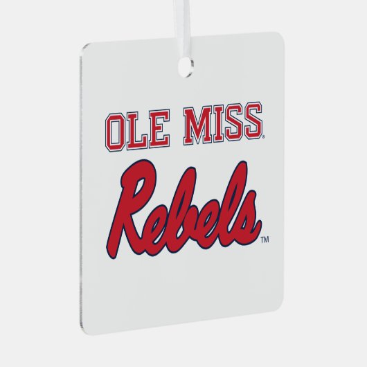 ミシシッピ大学 | Ole反恋しく思反 メタルオーナメント (正面右)