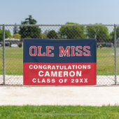 ミシシッピ大学 | Ole 恋しく思 Wordmark 横断幕 (インサイチュ)