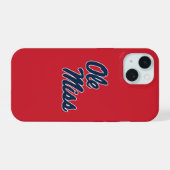 ミシシッピ大学 | Ole Miss Script iPhone 15ケース (裏面横)