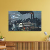 ミシシッピ川で木に登ること キャンバスプリント (インサイチュ (リビング))