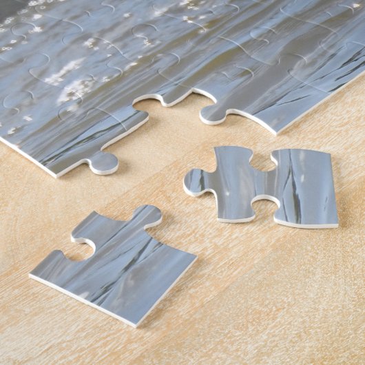 ミシシッピ川で泳ぐアメリカのペリカン ジグソーパズル (側面)