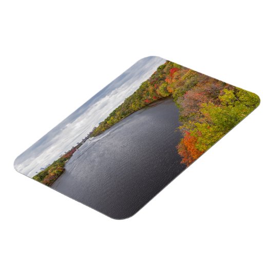 ミシシッピ川とミネアポリスの森の土手 マグネット (左側)