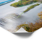 ミシシッピ川と木の茂った断崖 フォトプリント            (角)