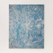 ミシシッピ川に沿ってミズーリ州セントルイス。 ジグソーパズル (縦)