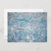 ミシシッピ川に沿ってミズーリ州セントルイス。 ポストカード (正面/裏面)