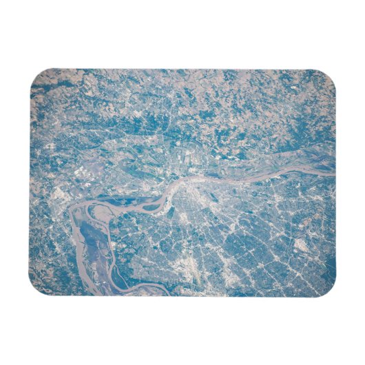 ミシシッピ川に沿ってミズーリ州セントルイス。 マグネット (横)