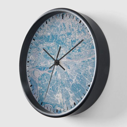 ミシシッピ川に沿ってミズーリ州セントルイス。 壁時計 (傾斜)