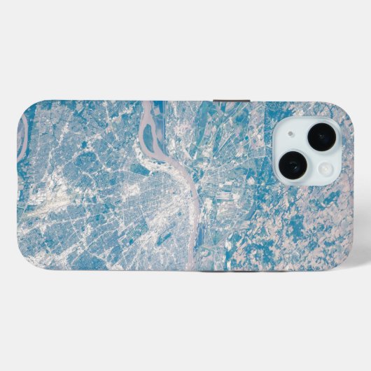 ミシシッピ川に沿ってミズーリ州セントルイス。 Case-Mate iPhoneケース (裏面 (横))