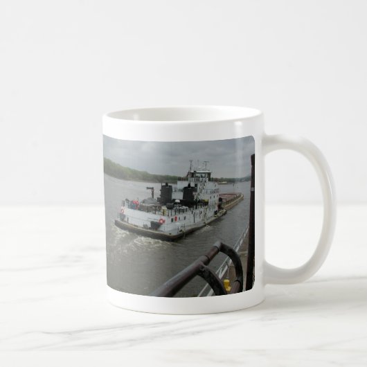 ミシシッピ川のタグボート コーヒーマグカップ (右)