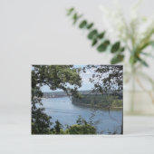 ミシシッピ川のダブケ・アイオワ ポストカード (スタンド正面)