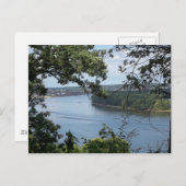 ミシシッピ川のダブケ・アイオワ ポストカード (正面/裏面)