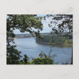 ミシシッピ川のダブケ・アイオワ ポストカード