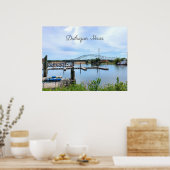 ミシシッピ川の上のアイオワ花嫁ドゥブケ ポスター (キッチン)