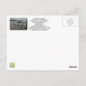 ミシシッピ川の上のボート ポストカード (裏面)