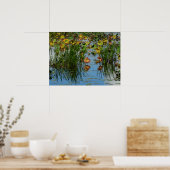 ミシシッピ川の写真のリリーパッド ポスター (キッチン)