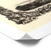 ミシシッピ川の地図1858 ポスター (角)