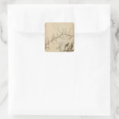 ミシシッピ川の地図 スクエアシール (バッグ)