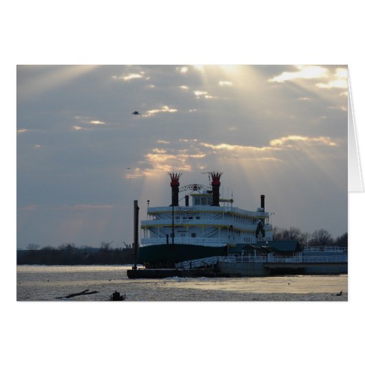 ミシシッピ川の夕日 (正面横)