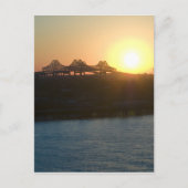 ミシシッピ川の夕日 ポストカード (正面)