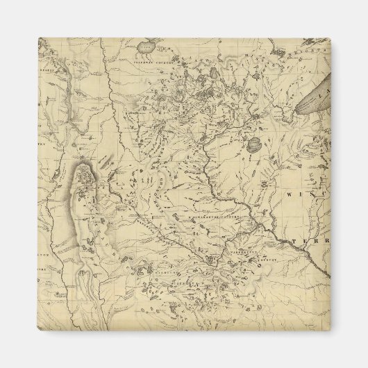 ミシシッピ川の水路流域 マグネット (正面)