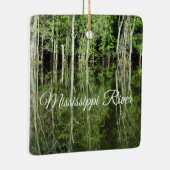 ミシシッピ川アイオワバンクズキープサケオーナメント セラミックオーナメント (右)