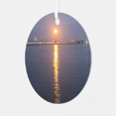 ミシシッピ川サンライズ メタルオーナメント (正面左)