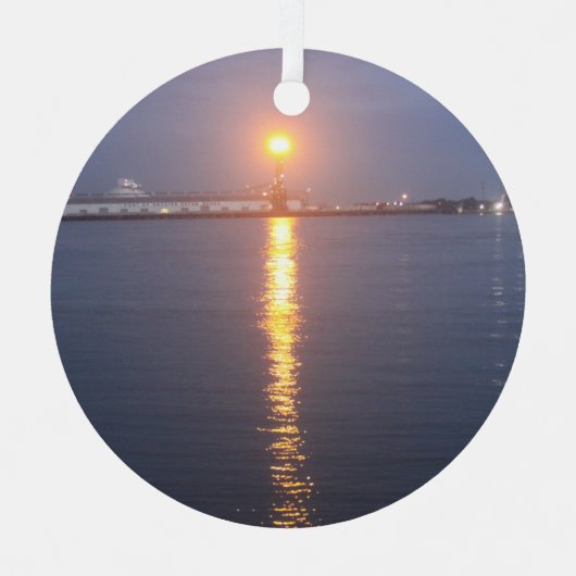 ミシシッピ川サンライズ メタルオーナメント (正面)