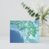 ミシシッピ川デルタ衛星はがき ポストカード (スタンド正面)