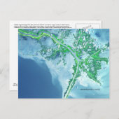 ミシシッピ川デルタ衛星はがき ポストカード (正面/裏面)