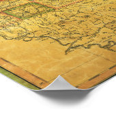 ミシシッピ川パノラママップ ポスター (角)