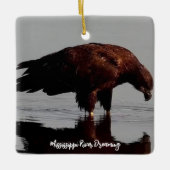 ミシシッピ川フライウェイ:フライウェイ夢を見る セラミックオーナメント (正面)