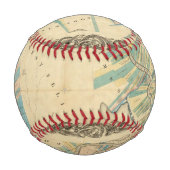 ミシシッピ川下流図 野球ボール (裏面)