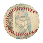 ミシシッピ川下流図 野球ボール (正面左)