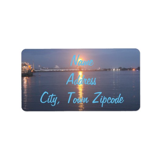 ミシシッピ川住所 シール (正面)