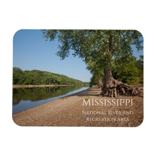 ミシシッピ川(マンガン州セントポール、ヒドゥン滝) マグネット (横)