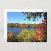 ミシシッピ川、秋。 ポストカード (正面/裏面)