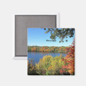 ミシシッピ川、秋。 マグネット (正面/裏面)