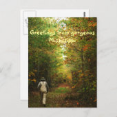 ミシシッピ州からの挨拶 ポストカード (正面/裏面)