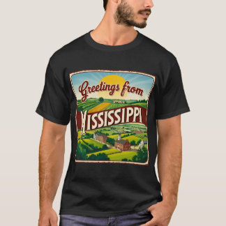 ミシシッピ州からの挨拶 Tシャツ