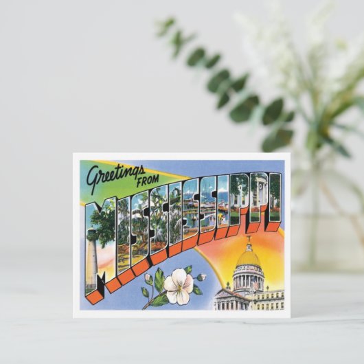 ミシシッピ州のお土産 アメリカの州から ポストカード (スタンド正面)