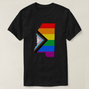ミシシッピ州のプライド LGBTQ プログレスプライド Tシャツ