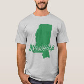 ミシシッピ州のTシャツの州 Tシャツ (正面)