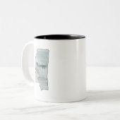 ミシシッピ州イラストレーション ツートーンマグカップ (正面左)