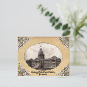 ミシシッピ州キャピトルオールドポストカード ポストカード (スタンド正面)