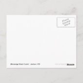 ミシシッピ州キャピトル建物- Jackson, MS ポストカード (裏面)