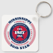 ミシシッピ州キーチェーン キーホルダー (裏面)