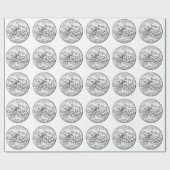 ミシシッピ州クォーター ラッピングペーパー (フラット)